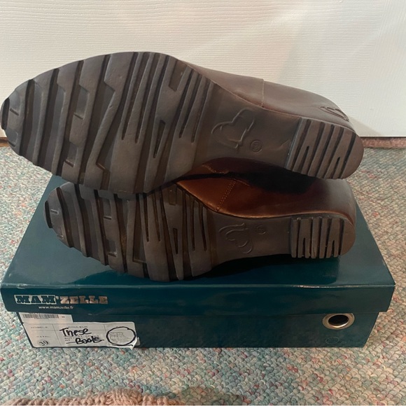 NWT in the box made in FRANCE MAM’zelle size 39 leather Booties - Picture 4 of 8